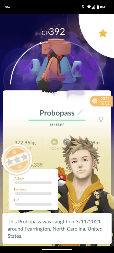 I think this is my rarest non-shiny Pokemon