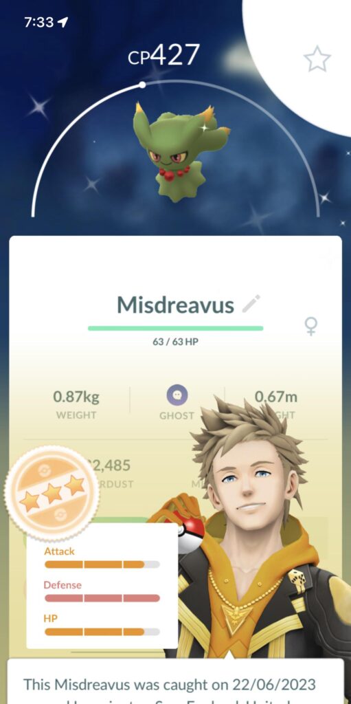 Caught my first shiny~spark