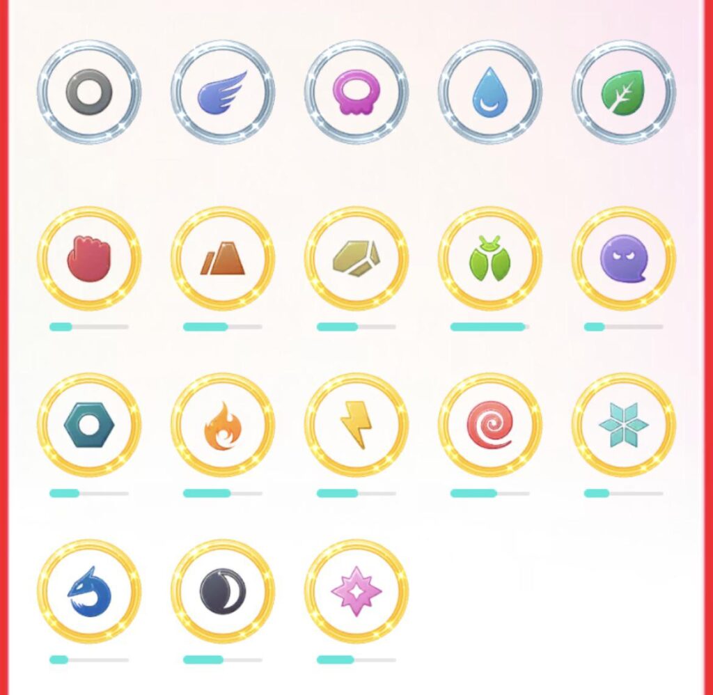 John, do you know the significance of the order? I thought it was when I completed but I just finished poison and it jumped ahead of water and grass.