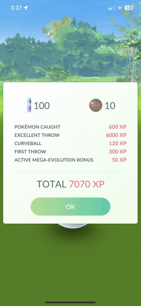 Fun fact: you can get up to 7070 xp per catch with a lucky egg, excellent throw and mega bonus this com day.