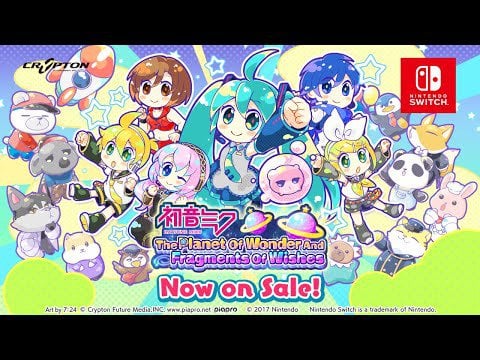 Hatsune Miku: The Planet Of Wonder And Fragments Of Wishes - Reveal Trailer