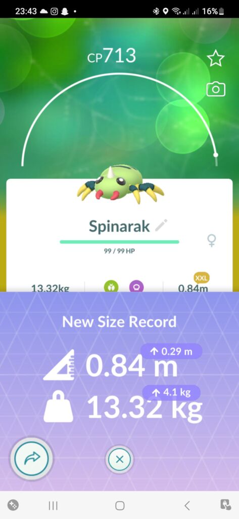 John! What is the point of theese size records? And is it my record or for all trainers?