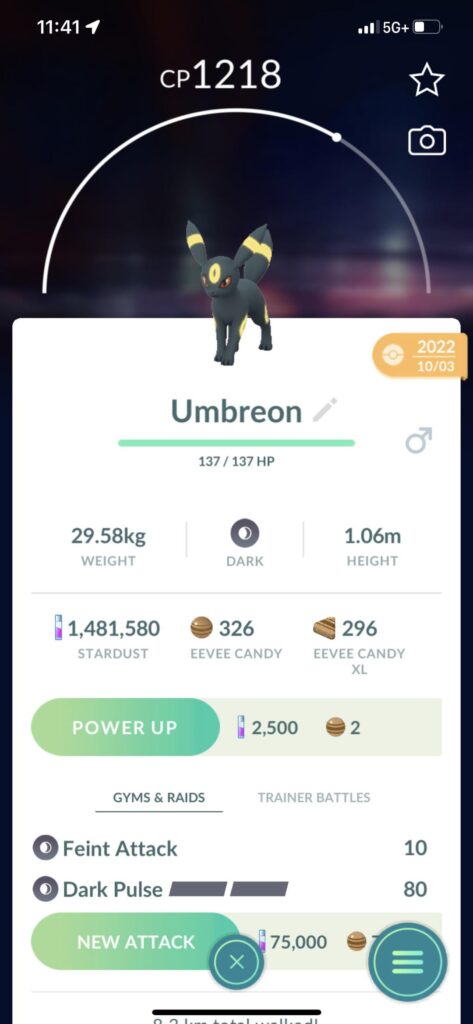 Finally I’m going to be able to max out a Pokémon, a small accomplishment