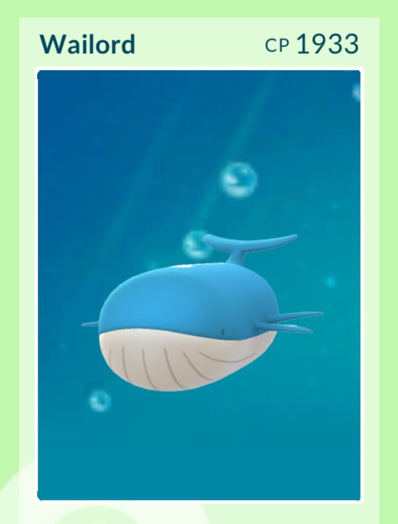 After 5 years of on and off playing, I was finally able to evolve my Wailmer. It was a monumental moment for me.