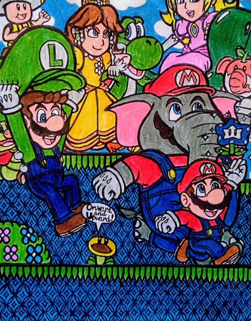 A Super Mario Bros. Wonder drawing I made