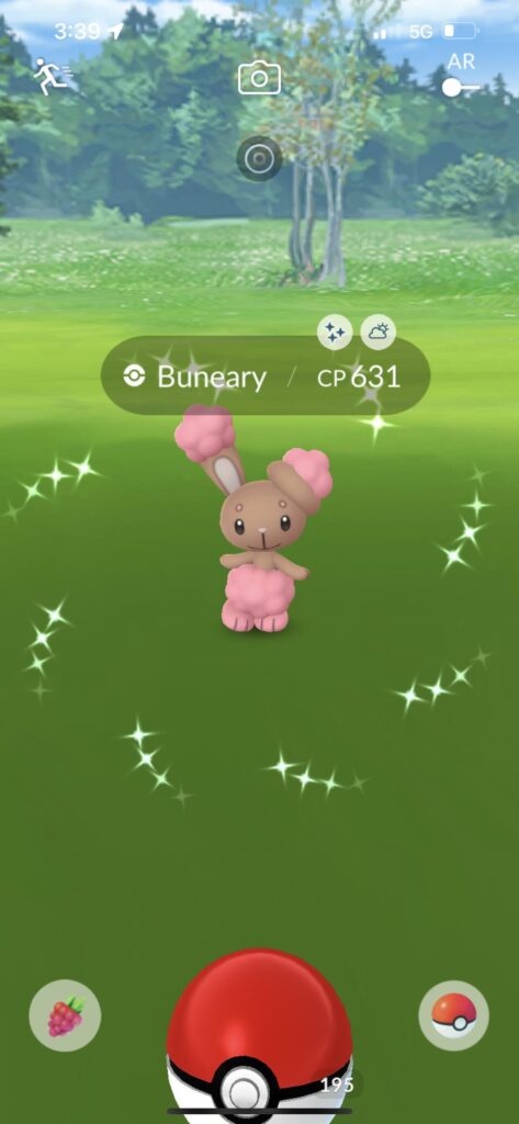 just caught a XL buneary she’s perfect & my favorite shiny. she is number 3 in the shiny buneary collection 💕
