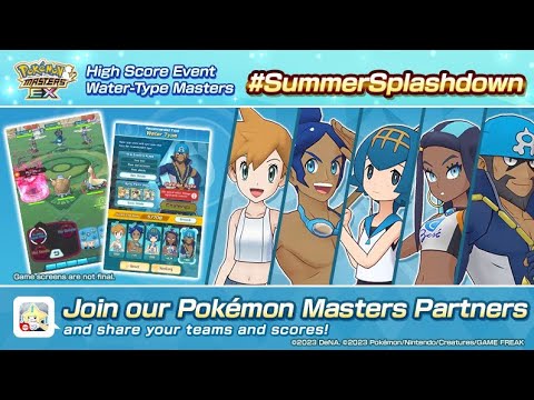 Pokemon Masters EX: High Score Event Water Type Masters 180K Completed