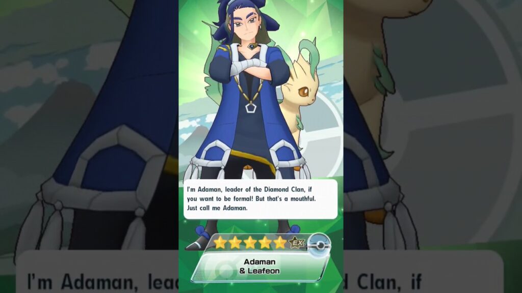 Leafeon and Adaman!! Pokemon Masters EX #pokemonmasters