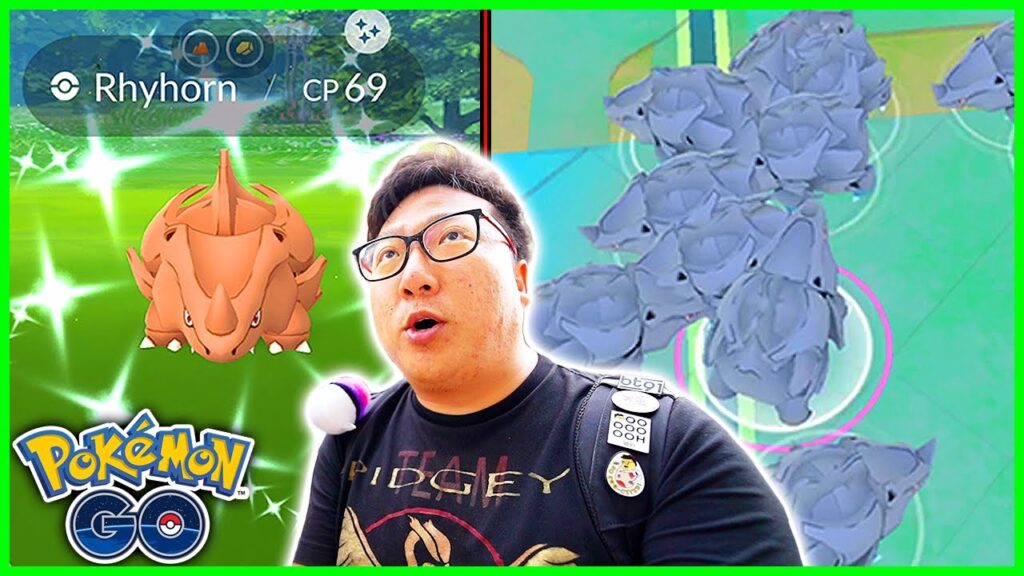 Rhyhorn Spotlight Hour With Extra Shiny Luck in Pokemon GO