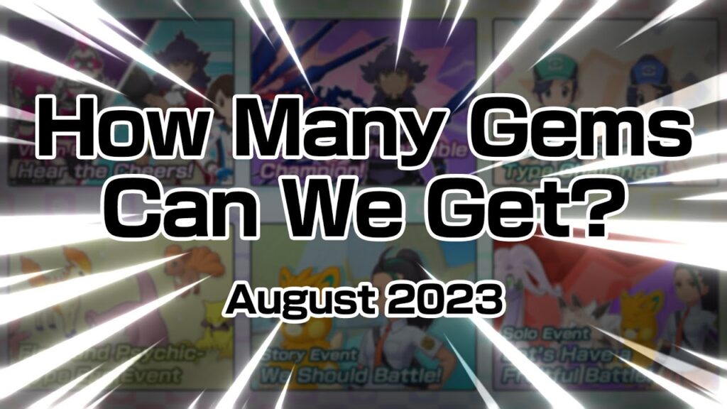 [Pokemon Masters EX] HOW MANY GEMS CAN WE GET? (August 2023)