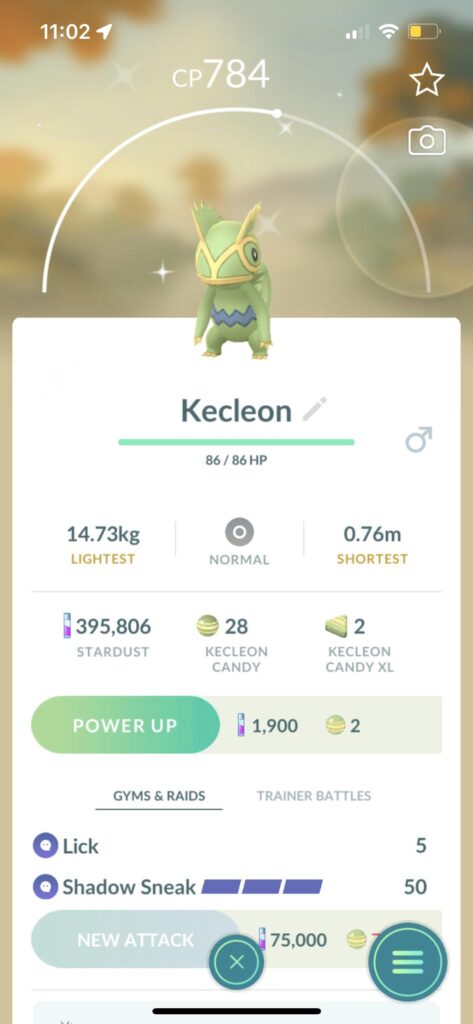 my first kecleon is a 0 star shiny… I’ll take it