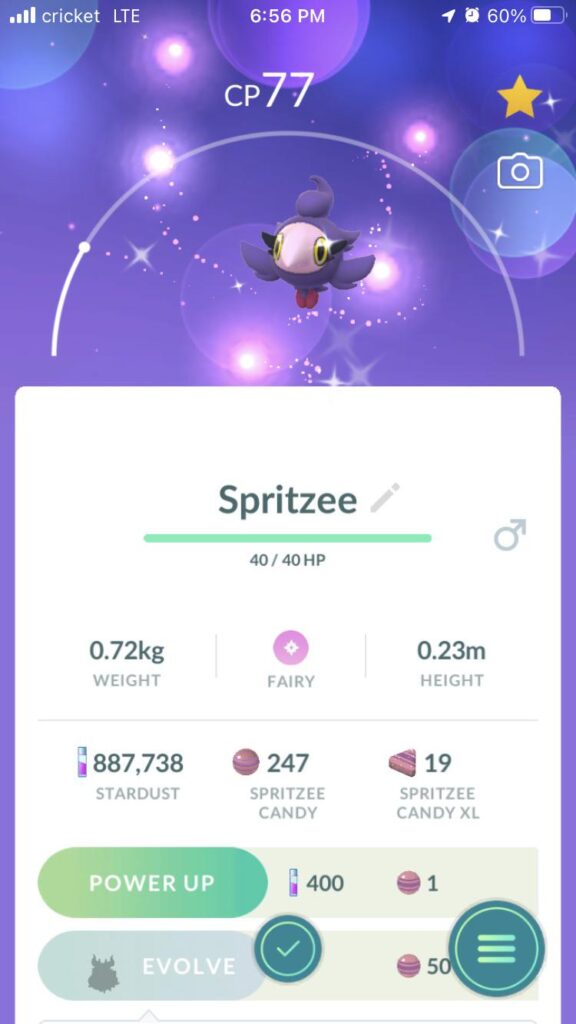 July’s shiny. Isn’t he cute?