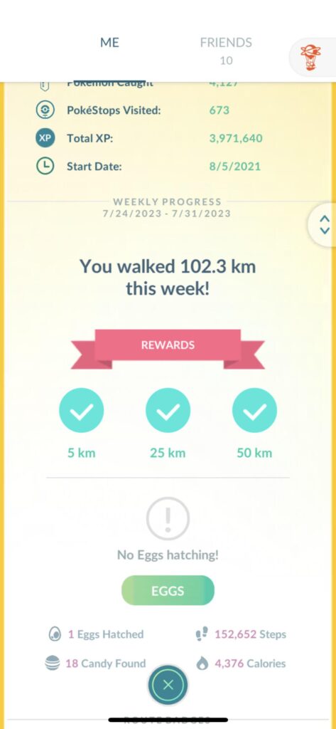 What four days of warehouse work looks like in Pokémon Go
