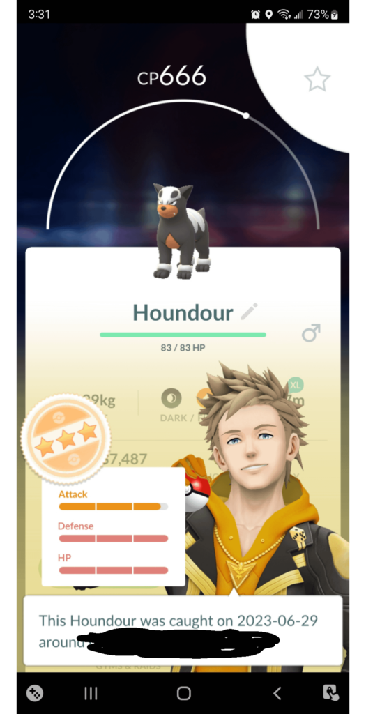Almost a perfect evil Houndour