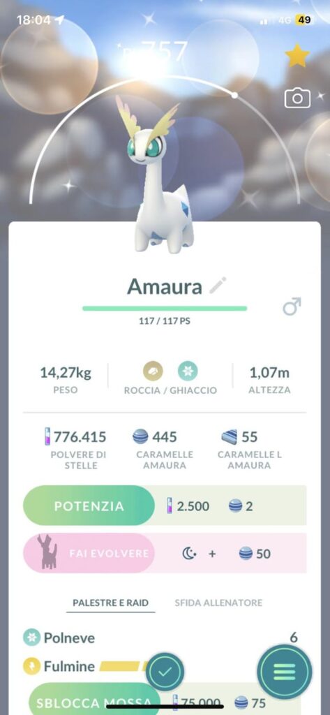 Finally after more than 100 km walked, 54 eggs hatched and 500 Wild check i hatched my first new adventure week shiny