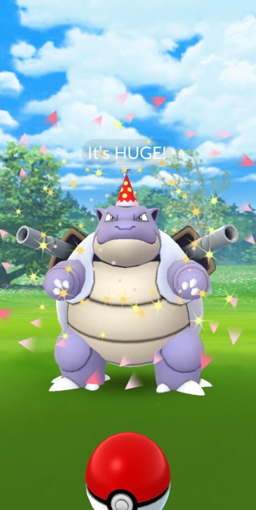 XXL Shiny Blastoise in the Wild