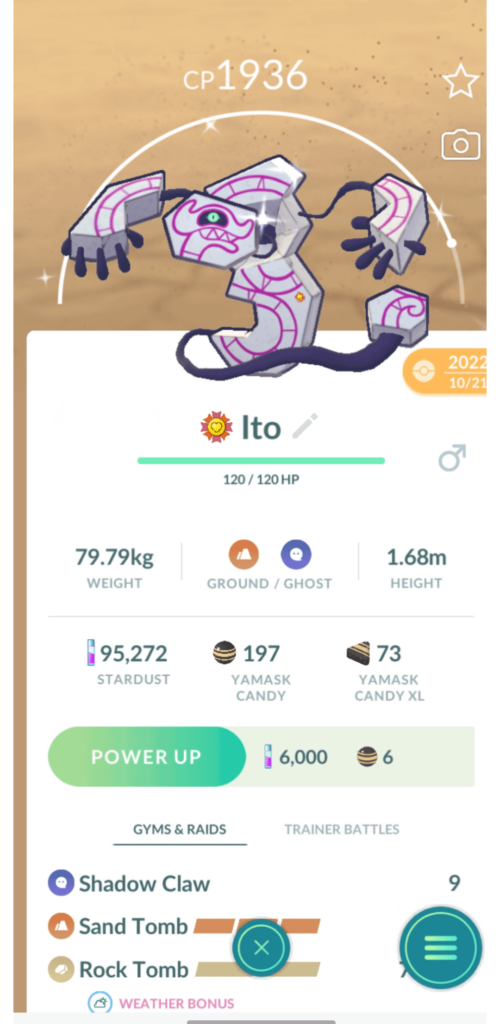What is your favorite shiny that you've caught? Mine is Runerigus!