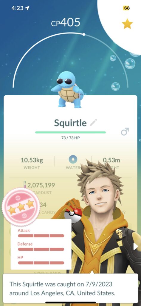 Good com day ! Hundo glasses squirtle