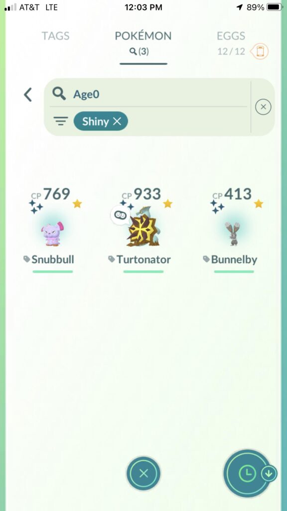 3 Shinies today
