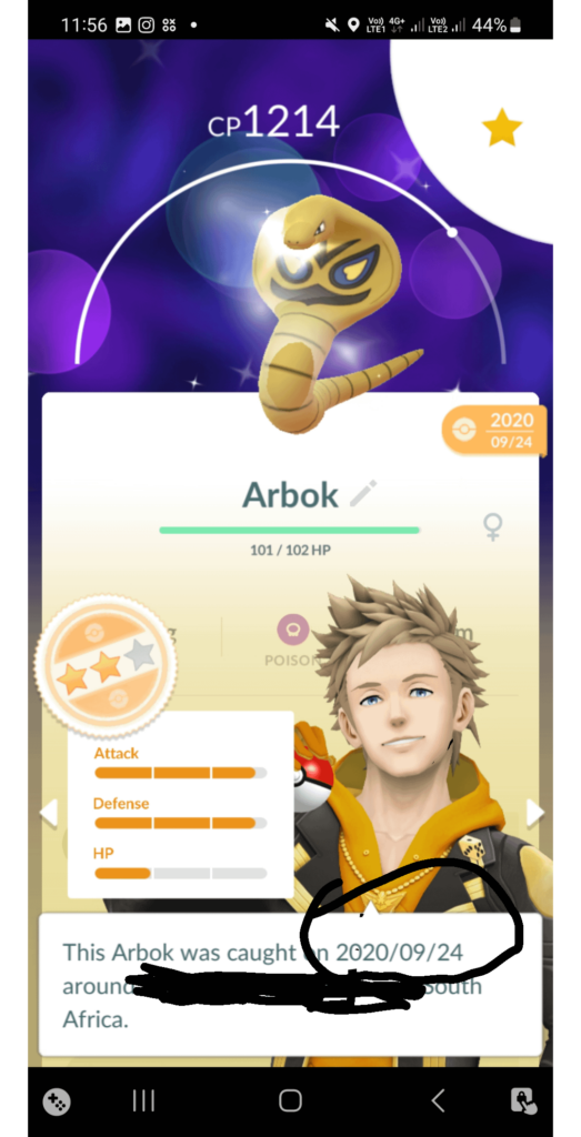Found this shadow shiny like 2 weeks after starting pogo and purified it when I got it since I always used to do that back then
