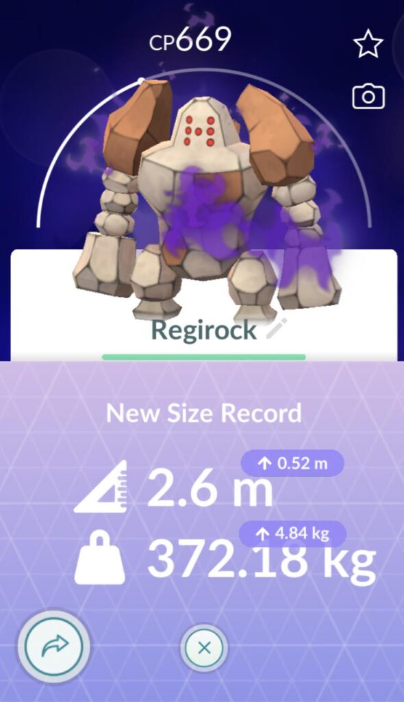 XXL shadow Regirock from Giovanni, must be kind of rare