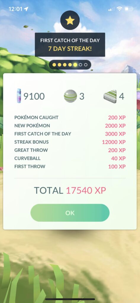 A little luck and a little skill gave me the most XP I’ve ever had for a single Pokémon catch