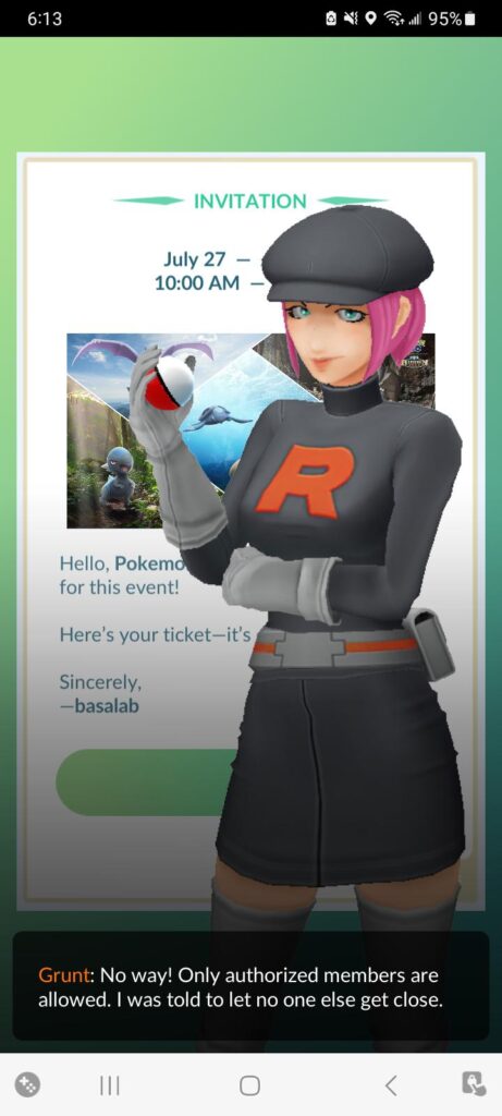 Aw man! Looks like I'm not getting that ticket!