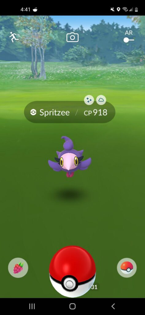 Found this but I evolved a spritzee yesterday