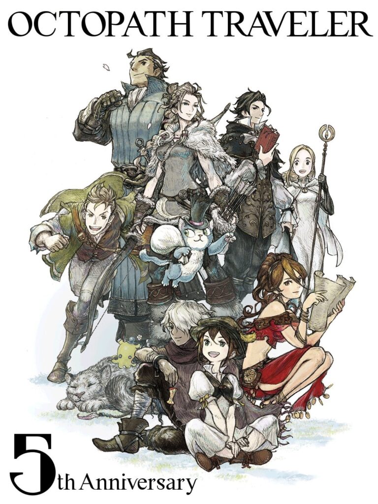 Octopath Traveler 5th Anniversary Artwork released
