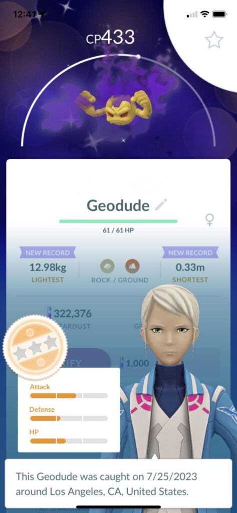 First non-community day shiny, and this is just sad