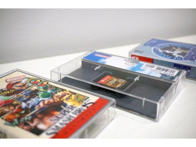 I designed a simple cassette case insert for Nintendo Switch games to 3D print