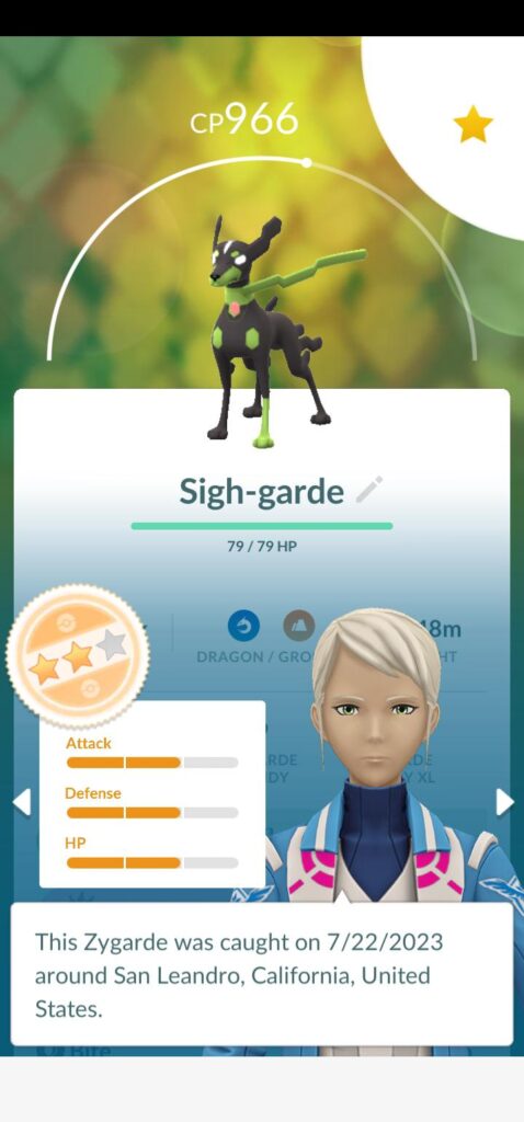 Zygarde Perfectly Bad Support Group