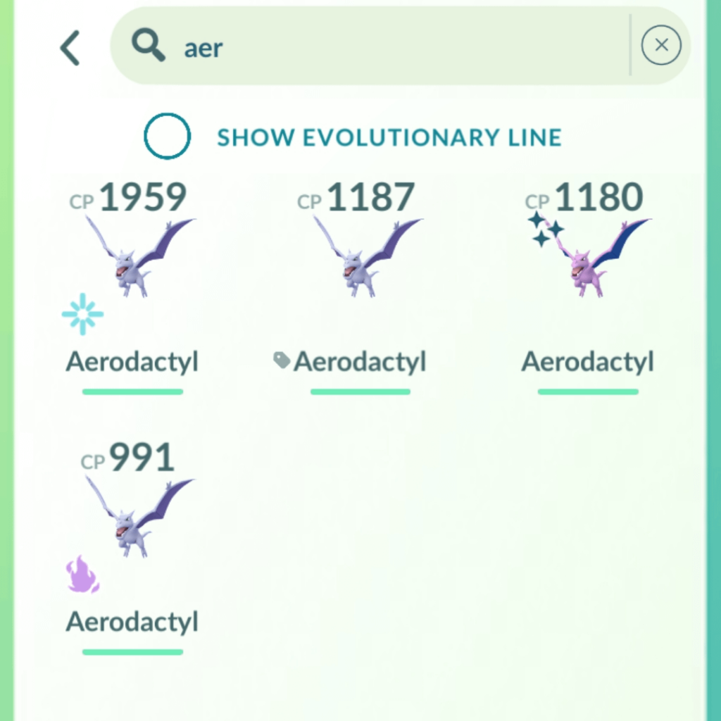 Finally, one of every Aerodactyl