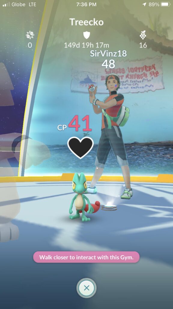 Found a gym. 149 days unattacked.