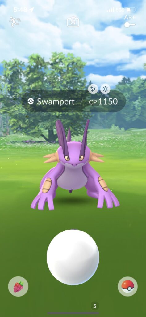 Spark, I was just thinking about how lucky I was to encounter a wild swampert once