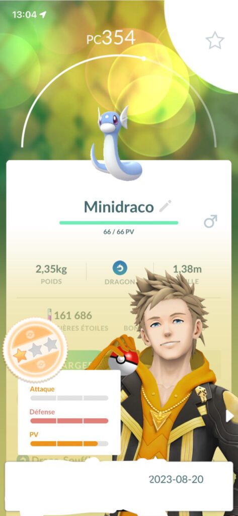 First minidraco catch is future HL#3 pvp iv dragonite