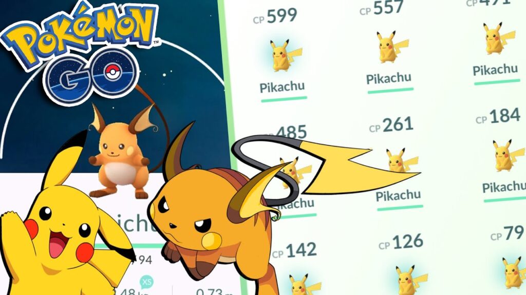 Pokemon GO | HIGH CP PIKACHU EVOLUTION TO RAICHU! Pikachu Catching MADNESS