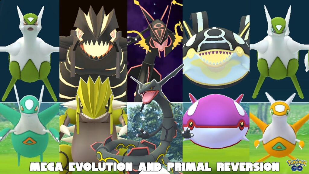 Catching Shiny Legendaries & Evolving to Mega + Primal in Pokemon GO!