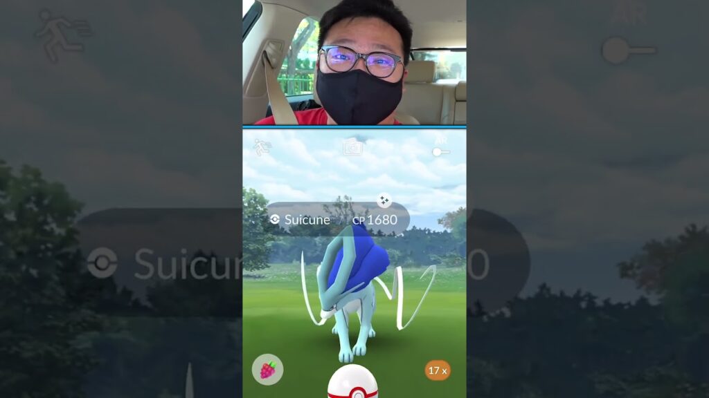 Catching My First Ever Shiny Suicune in Pokemon GO, #shorts