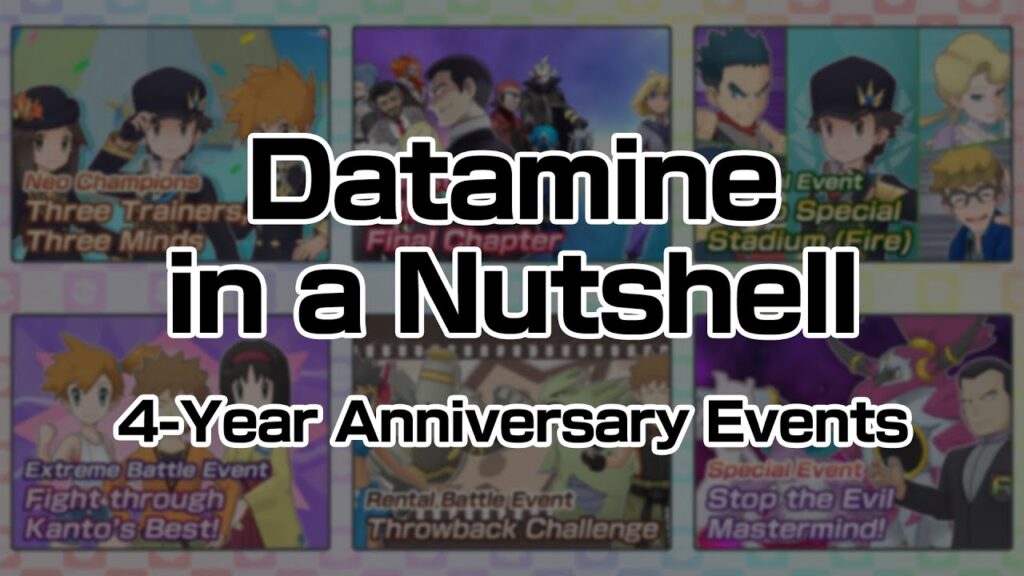[Pokemon Masters EX] DATAMINE IN A NUTSHELL (4 Year Anniversary Events)