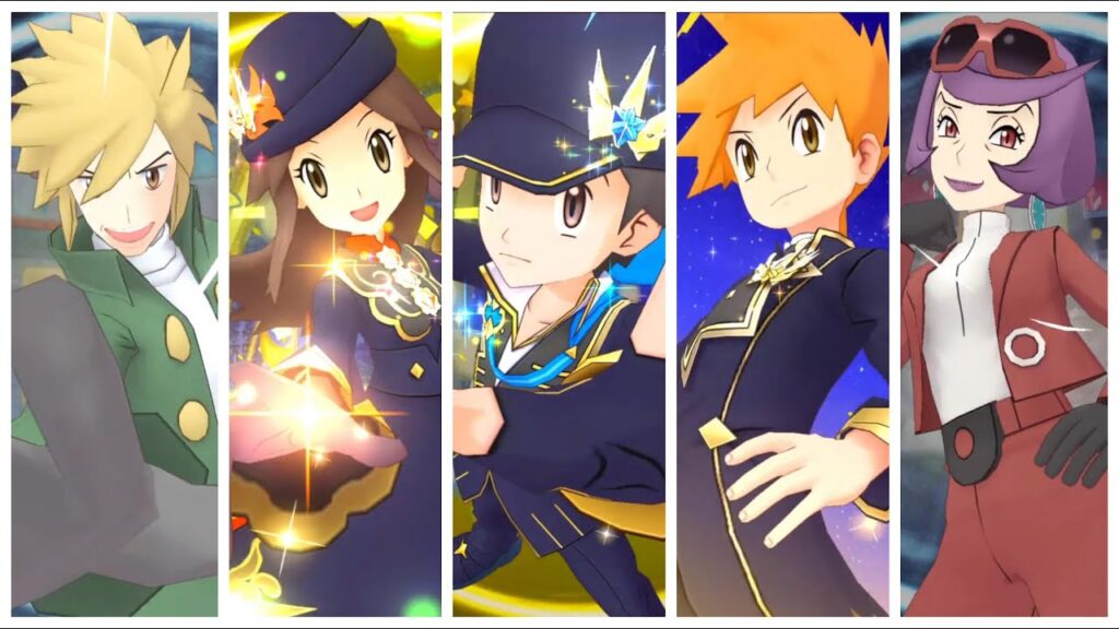 Pokemon Masters EX: 4th Year Anniversary Sync Pair Sync Move Animation (Kanto Trio)