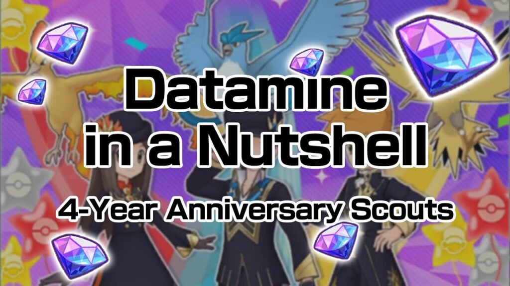 [Pokemon Masters EX] DATAMINE IN A NUTSHELL (4 Year Anniversary Scouts)