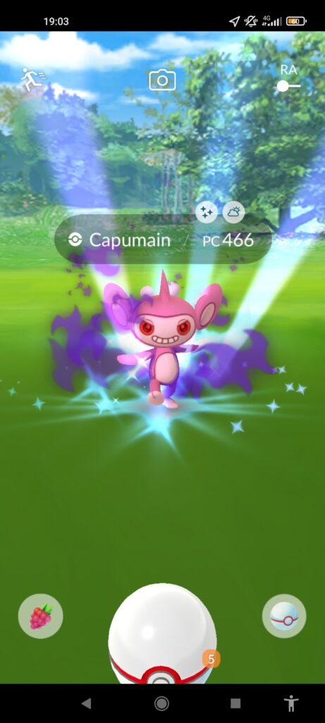 Got my first shiny after saving a McDonald's from Team Rocket