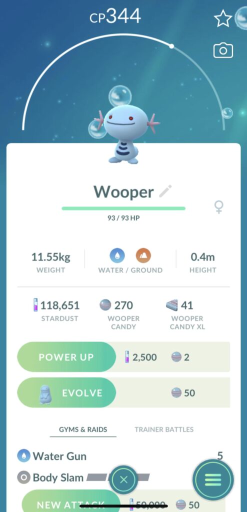 Non shadow angry wooper?