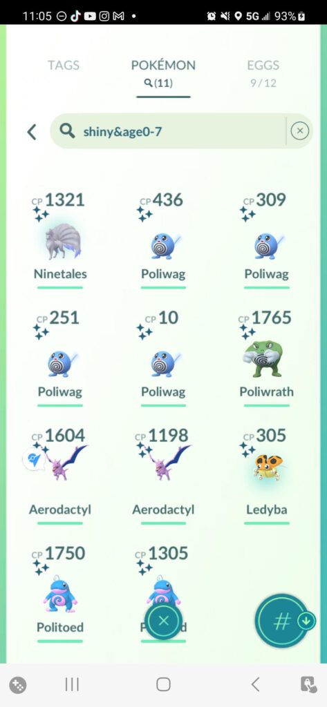 I've been trying to grind adventure week shinys, only 1 fossil, but shiny ninetails is so good!