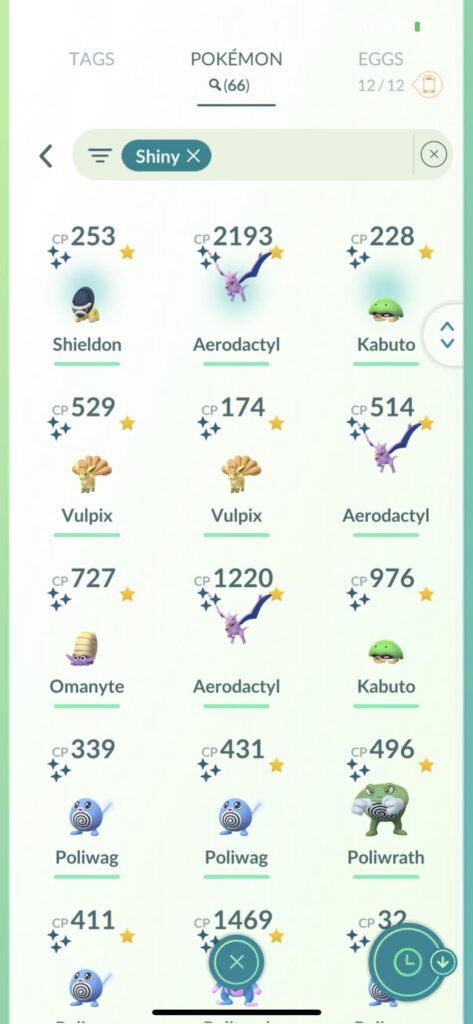Amaura, Tyrunt and Cranidos eluded me