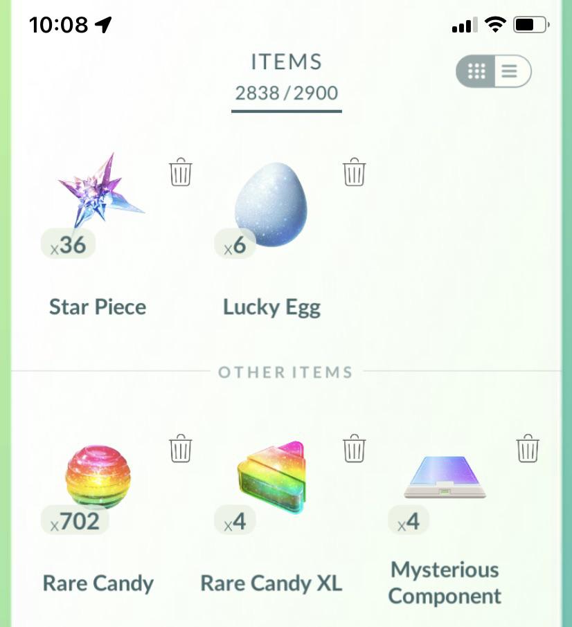 I’ve never used any rare candies since day one in 2016. 😅