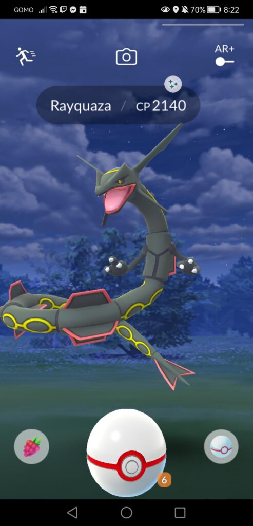 MY FIRST RAYQUAZA RAID WAS A SHINY!!!!