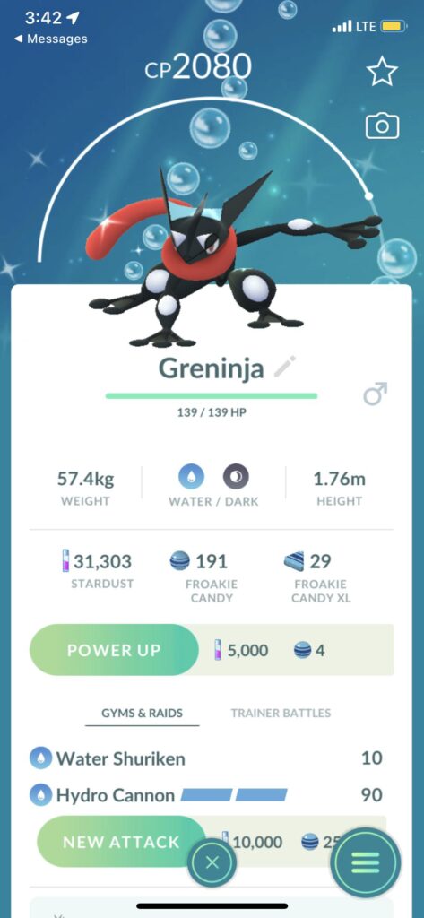 Was able to snag one shiny at work :D