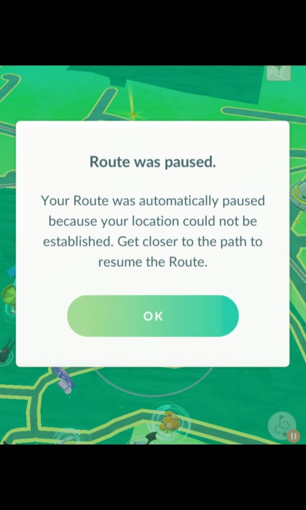 Is anyone else unable to complete routes because they immediately pause?